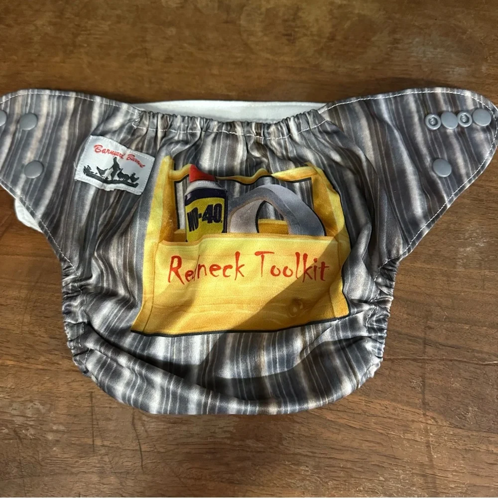 Barnyard Bums Reusable Pocket Cloth Diaper adjustable size